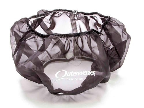 Outerwears 10-1026-01 Air Filter Wrap, Pre Filter, Round, 14 in. Diameter, 6 in. Tall, Outerwears Logo, Polyester, Black, Each