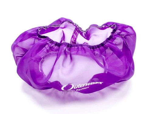 Outerwears 10-1026-07 Air Filter Wrap, Pre Filter, Round, 14 in. Diameter, 6 in. Tall, Outerwears Logo, Polyester, Purple, Each