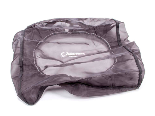 Outerwears 10-2535-01 Air Box Wrap, Pre Filter, Rectangle, 19 in. Long, 13.75 in. Width, 4.125 in. Tall, Top, Outerwears Logo, Polyester, Black, Each
