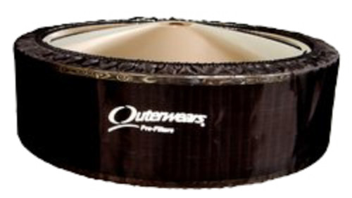 Outerwears 10-2795-01 Air Filter, Wrap, Pre Filter, Round, 13.25 in. Diameter, 4 in. Tall, Outerwears Logo, Polyester, Black, Each