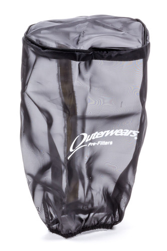 Outerwears 20-1938-01 Air Filter Wrap, Pre Filter, Round, 5 in. Diameter, 5 in. Diameter Top, 8.5 in. Tall, Water Repellent, Outerwears Logo, Black, K&N Air Filter, Each