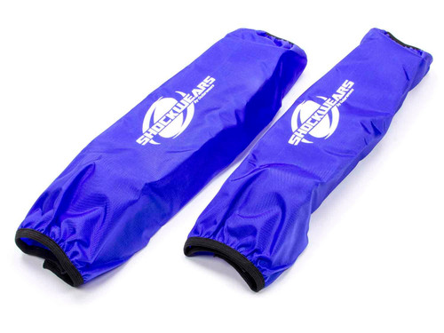 Outerwears 30-2616-02 Shock Cover, Shockwears, 16 in. Long, 5.000 in. OD, Elastic Ends, Hook and Loop Closure, Polyester, Blue, Pair