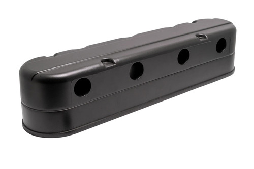 Professional Products 26011 Valve Cover, Smooth, Hidden Coils/Filler Cap, Hardware Included, Aluminum, Black Powder Coat, GM LS-Series, Pair