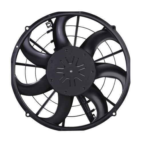 Spal Advanced Technologies 30107103-PKG Electric Cooling Fan, Brushless, 14 in. Fan, 2036 CFM, 12V, Curved Blade, 15.04 in. Square, 3.1 in. Thick, Plastic, Each