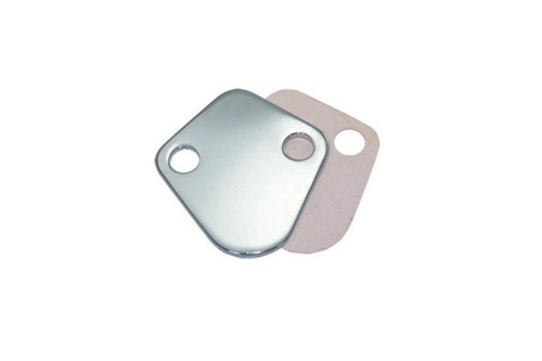 Specialty Products Company 7604 Fuel Pump Mounting Plate, Gasket Included, Steel, Chrome Plated, Big Block Chevy, Each