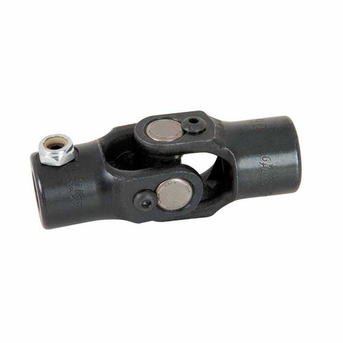 Strange S3450 Steering Universal Joint, Single Joint, 9/16 in. 26-Spline to 3/4 in. smooth Bore, Steel, Black Paint, Each