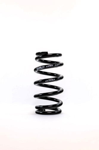 Swift Springs 080-250-500 B Coil Spring, Coil-Over, Barrel, 8 in. Length, 500 lb/in Spring Rate, Steel, Black Powder Coat, Each