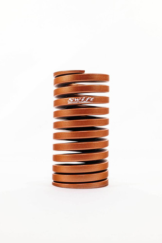 Swift Springs SBS1200 LVS Bump Stop Spring, Flat Wire, Progressive, 4.5 in. Free Length, 2.3 in. OD, 800-1200 lb/in Spring Rate, Steel, Copper Powder Coat, Each