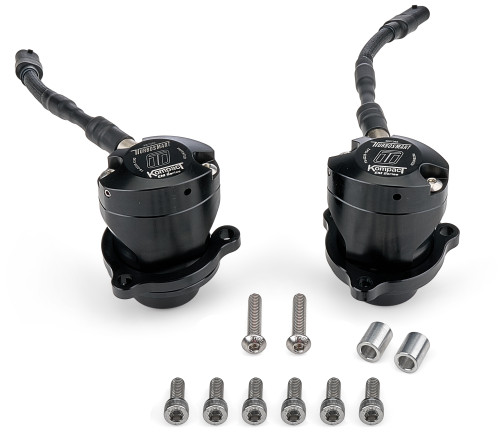 Turbosmart USA TS-0223-1242 Blow-Off Valve, Kompact EM, Plumback, Diverter Valve, Plug and Play, Aluminum, Black Anodized, Mopar Hurricane, Dodge Charger 2026-27, Pair