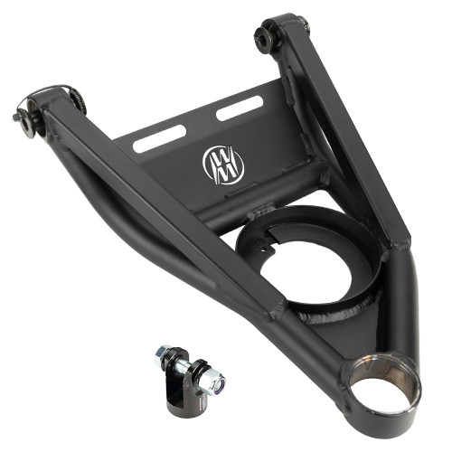 Wehrs Machine WM331RF-B Control Arm, USRA B-Mod, Fabricated, Passenger Side, Lower, Screw-In Ball Joint, Steel, Black Powder Coat, Modified, Each