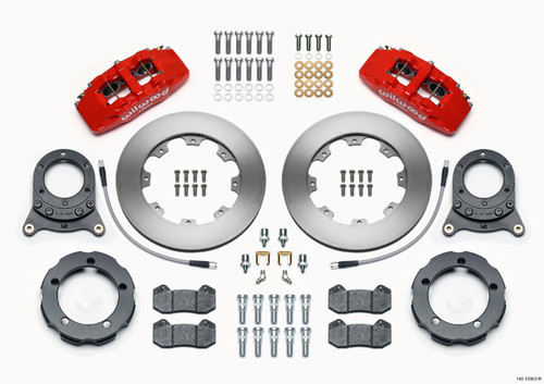 Wilwood 140-13303-R Front Brake Kit Dynapro 66-75 Ford Bronco Red