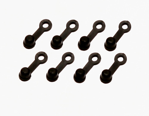 Wilwood 220-12487 Brake Bleeder Dust Cap, Press-On, Rubber, Black, 1/4-28 in. Bleed Screws, Set of 8