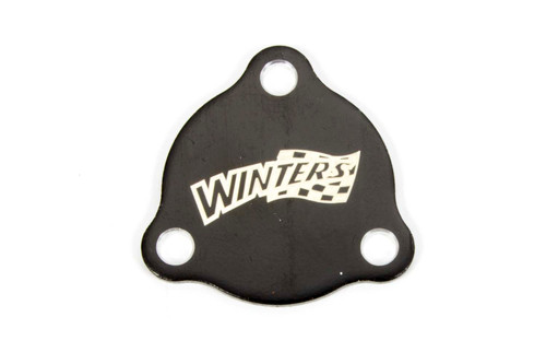 Winters 3117 Drive Flange Dust Cover, 3-Bolt, Aluminum, Black Anodized, Wide 5 Drive Flange, Each