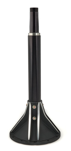 Winters 5147-32.5-8208B Tube and Side Bell Assembly, Driver Side, 8-Rib, Wide 5 Hub, 32.5 in. Long Axle, Aluminum/Steel, Black Thermal Coated, Kit