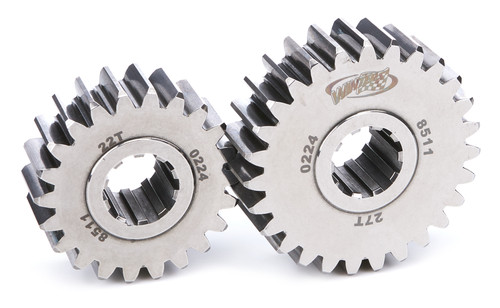 Winters 8511 Quick Change Gear Set, 8500 Series, Set 11, 10 Spline, 4.12 Ratios 5.06/3.36, 4.86 Ratios 5.96/3.96, Steel, Polished, Each