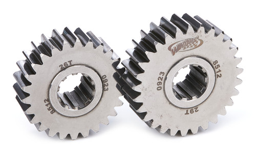 Winters 8512 Quick Change Gear Set, 8500 Series, Set 12, 10 Spline, 4.12 Ratios 4.60/3.69, 4.86 Ratios 5.42/4.36, Steel, Polished, Each