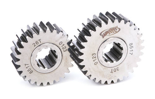 Winters 8517 Quick Change Gear Set, 8500 Series, Set 17, 10 Spline, 4.12 Ratios 4.75/3.57, 4.86 Ratios 5.60/4.21, Steel, Polished, Each