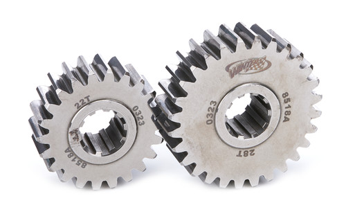 Winters 8518A Quick Change Gear Set, 8500 Series, Set 18A, 10 Spline, 4.12 Ratios 5.24/3.24, 4.86 Ratios 6.18/3.82, Steel, Polished, Each