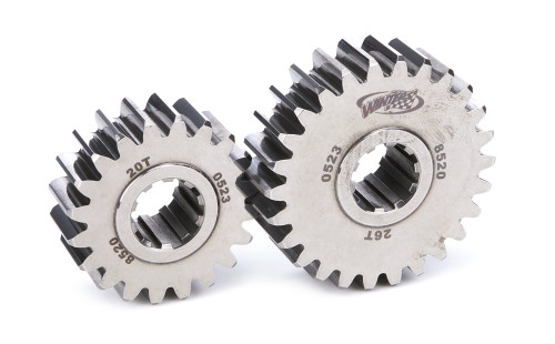 Winters 8520 Quick Change Gear Set, 8500 Series, Set 20, 10 Spline, 4.12 Ratios 5.36/3.17, 4.86 Ratios 6.31/3.74, Steel, Polished, Each