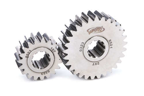 Winters 8521 Quick Change Gear Set, 8500 Series, Set 21, 10 Spline, 4.12 Ratios 6.29/2.70, 4.86 Ratios 7.41/3.18, Steel, Polished, Each