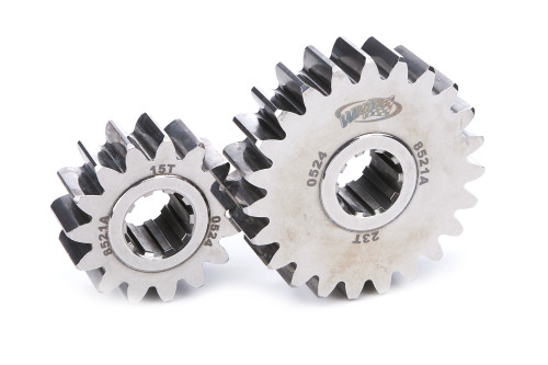 Winters 8521A Quick Change Gear Set, 8500 Series, Set 21A, 10 Spline, 4.12 Ratios 6.32/2.69, 4.86 Ratios 7.45/3.17, Steel, Polished, Each