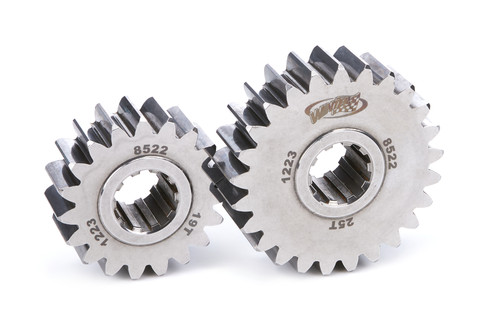 Winters 8522 Quick Change Gear Set, 8500 Series, Set 22, 10 Spline, 4.12 Ratios 5.42/3.13, 4.86 Ratios 6.39/3.69, Steel, Polished, Each
