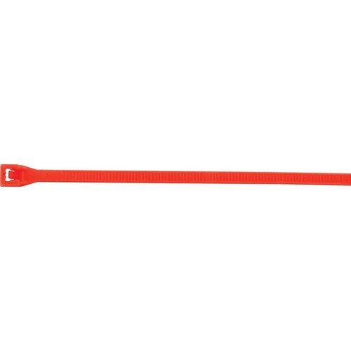 Allstar ALL14126 Zip Ties, 7 1/4 in. Long, Red, Nylon, Pack of 100