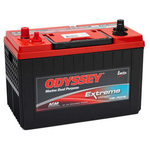Odyssey ODX-AGM31 Extreme Series, 12V Marine Battery, AGM, 1,150 Cold Cranking Amps