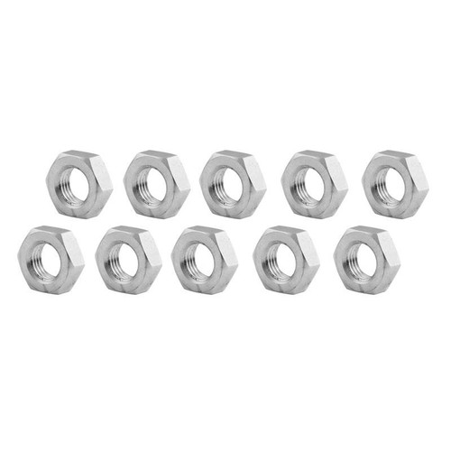 Allstar ALL18274-10 Jam Nut, 3/8-24 in. Right Hand Aluminum, Pack of 10