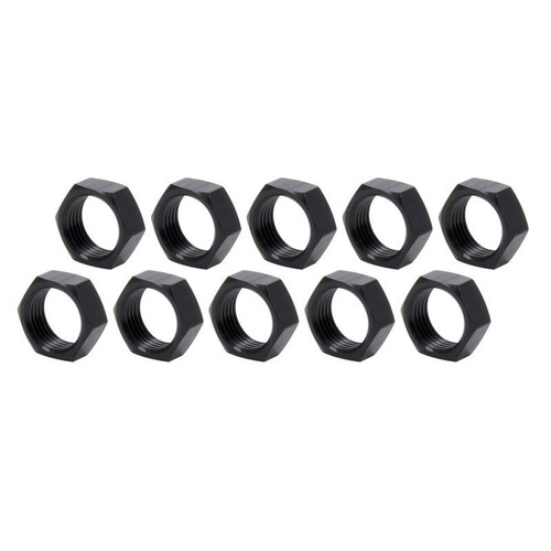 Allstar ALL18289-10 Jam Nuts 3/4-16 in. in. Left Hand Aluminum Jam Nut Thin OD Black, Pack of 10