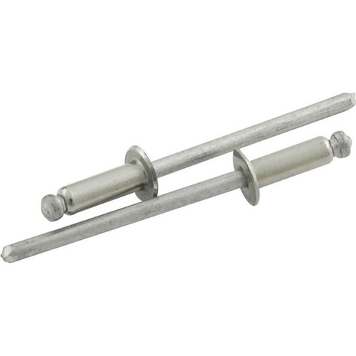 Allstar ALL18196 1/8 in. Stainless Rivets, Natural, 3/8 in. Head, 1/8-1/4 in. Grip, 500 Pack