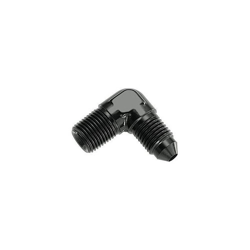 Redhorse 822-04-04-2 Fitting -04 AN to 1/4 in. NPT, 90 Degree, Aluminum, Black