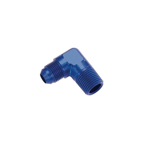 Redhorse 822-10-06-1 Fitting -10 AN to 3/8 in. NPT, 90 Degree, Aluminum, Blue