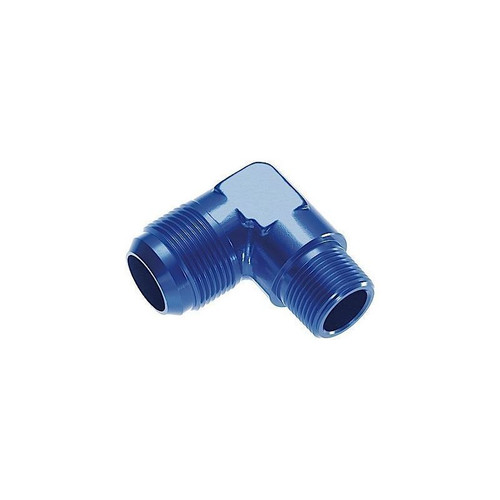 Redhorse 822-16-12-1 Fitting -16 AN to 3/4 in. NPT, 90 Degree, Aluminum, Blue