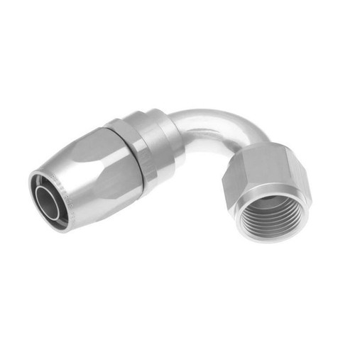 Redhorse 1120-08-5 Hose Fitting, -8 AN Female to 120 Degree Hose, Swivel, Clear