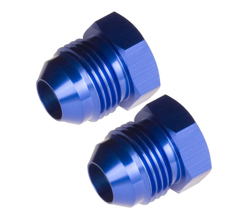 Redhorse Performance 806-03-1 Fitting, 806 Series, Plug, 3 AN, Hex Head, Aluminum, Blue Anodized, Pair