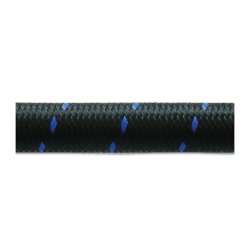 Vibrant 11970B -10 AN, 10 Foot, Black/Blue, Nylon Braided Flex Hose