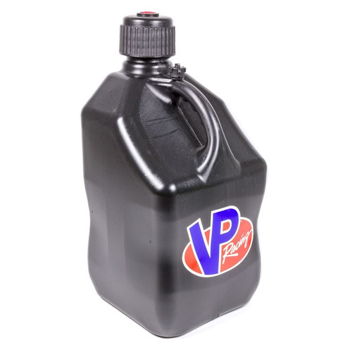 VP Fuel 3582 5 Gallon, Black Utility Jug, O-Ring Seal Screw-On Cap, Vent, Square, Plastic