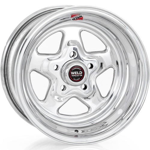 Weld 96-510280 Pro Star Series Wheel, 15 in. x 10 in., 5 x 4.75 in Bolt Circle, Polished