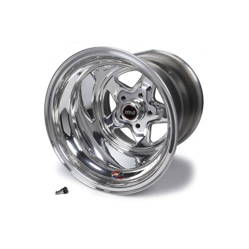 Weld 96-514284 Pro Star Series Wheel, 15 in. x 14 in., 5 x 4.75 in Bolt Circle, Polished
