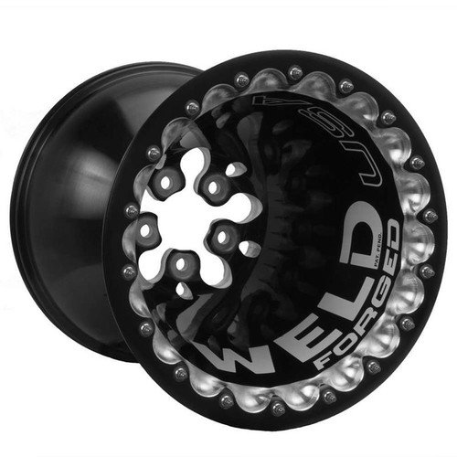 Weld D1BPS616B5DB Delta-1 PS Series Wheel, 16 in. x 16 in., 5 x 4.75 in Bolt Circle, Black