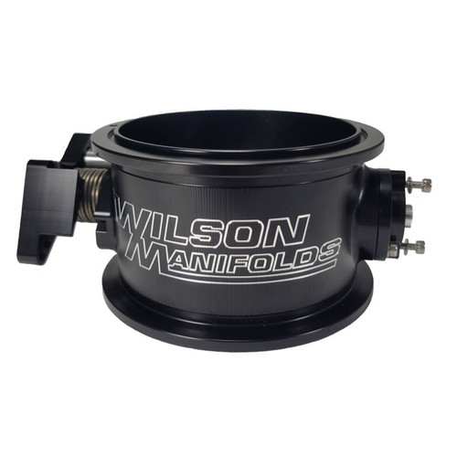 Wilson Manifolds 471123VHB V-Band Base Throttle Body, Aluminum, Black, Universal