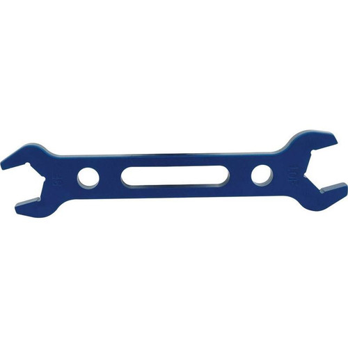 Allstar ALL11130 Double Ended Wrench, -8 and -10 AN, Aluminum, Blue Anodized