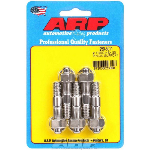 ARP 250-3011 Ford 9 in. Pinion Support Stud Kit, Hex, 2.000 in. Long, Stainless Steel