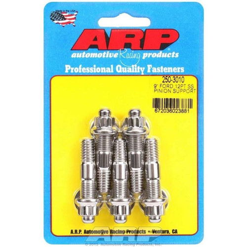 ARP 250-3010 Ford 9 in. Pinion Support Stud Kit, 12-Point, 2.000 in. Long, Stainless Steel