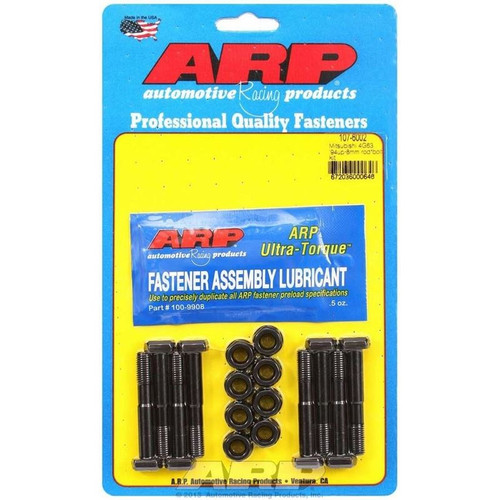 ARP 107-6002 Mitsubishi 4-Cyl. High Performance Connecting Rod Bolts, Hex, Chromoly, Set of 8