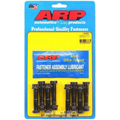 ARP 118-6401 Mazda 4-Cyl. High Performance Connecting Rod Bolts, 12-Point, Chromoly, Set of 8