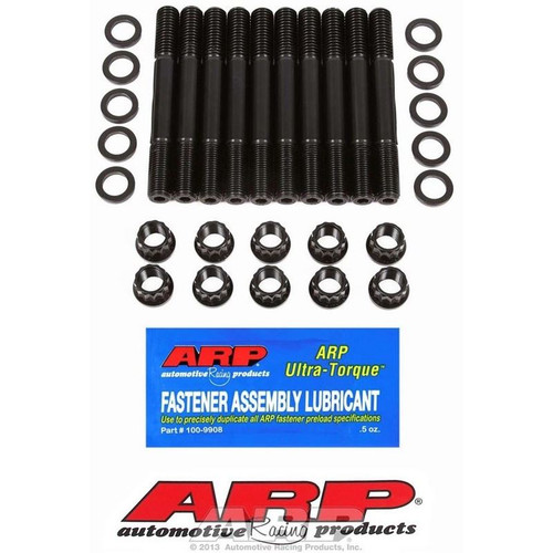 ARP 151-5402 Ford 4-Cyl. 2-Bolt Main Studs, Hex Nuts, Chromoly, Black Oxide, Kit