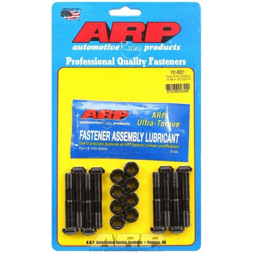 ARP 151-6001 Ford 4-Cyl. High Performance Connecting Rod Bolts, Hex, Chromoly, Set of 8