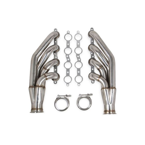 Flowtech 11540FLT LS Turbo Headers, Forward Facing, 1 7/8 in. 304 Stainless, Polished, Pair